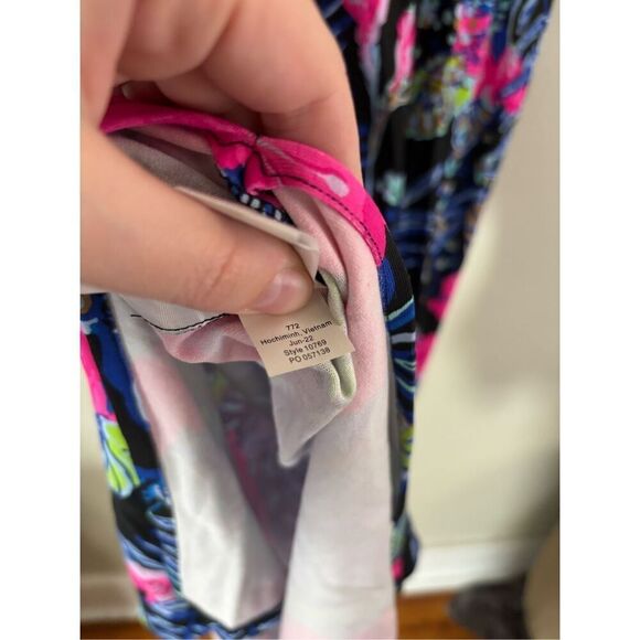 NWT Lilly Pulitzer Parigi Elbow Sleeve Midi Dress SZ XS Onyx Earned Stripes - Picture 12 of 12